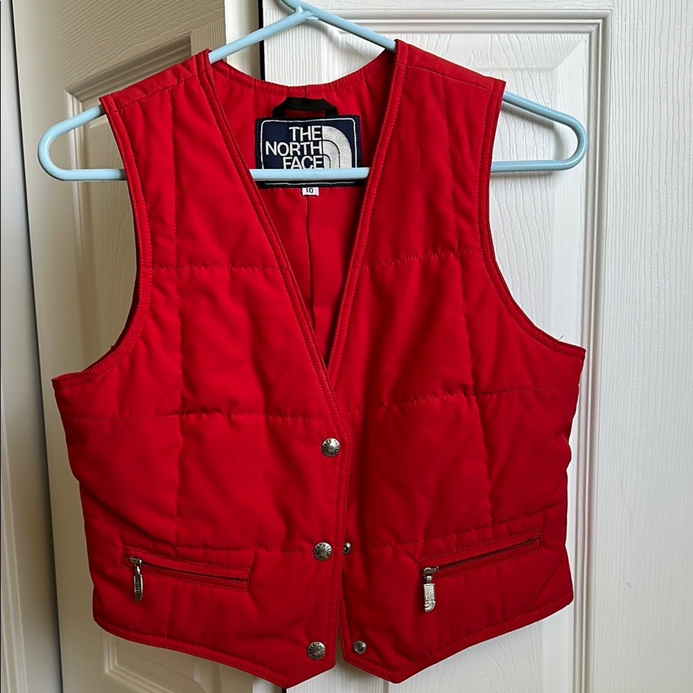 The North Face Vintage Red Quilted Vest